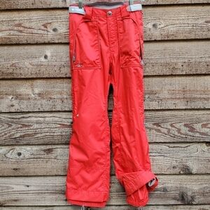 Cold As Ice Ski pants XS Bright Red EUC  .Pockets